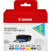 Canon PGI-550/CLI-551 (6496B005) 6 Ink Cartridge Multipack, PGBK/C/M/Y/BK/GY