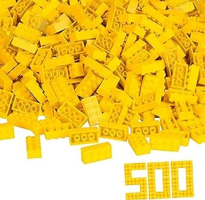 Ecost Customer Return Simba 104118917 - Blox, 500 yellow building blocks for children from 3 years,
