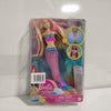 Ecost Customer Return Barbie DHC40 - Dreamtopia rainbow light Mermaid doll with light show, toys for