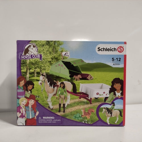 Ecost Customer Return Schleich 42533 Horse Club Sarahs Camping Trip, for Children from 5-12 Years, H