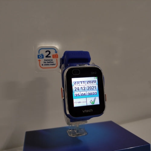 Ecost Customer Return VTech Kidizoom Smart Watch DX2 Blue-Children's watch with touchscreen, two cam
