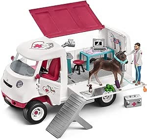Ecost Customer Return Schleich 42370 Mobile veterinarian with Hanoverian foals, for children from 5