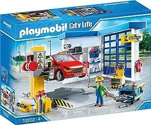 Ecost Customer Return Playmobil City Life 70202 Auto workshop, Repair Garage, from 4 years, 153-part