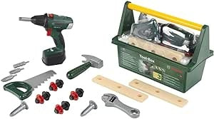 Ecost Customer Return Theo Klein 8520 Bosch tool box With tools and accessories Including battery -o