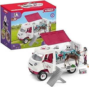 Ecost Customer Return Schleich 42439 Mobile veterinarian with Hanoverian foal, for children from 5-1