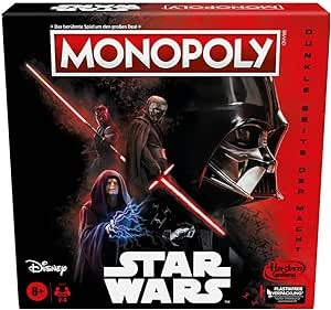 Ecost Customer Return Monopoly Disney Star Wars Dark Side of Force Board Game, Family Game, Kids Gif
