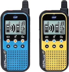 Ecost Customer Return VTECH Kiditalkie-4in1 children's walkie talkie with LCD display, games, vocali