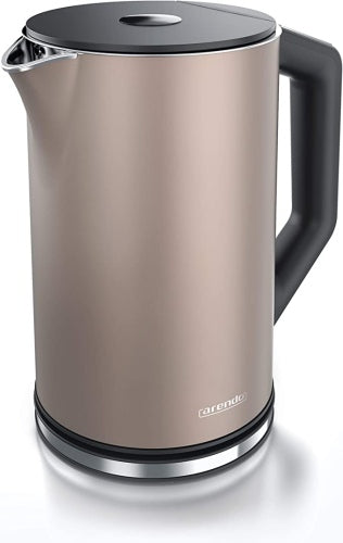 Ecost Customer Return Arendo Elegant Stainless Steel Kettle with Temperature Setting 40° to 100°