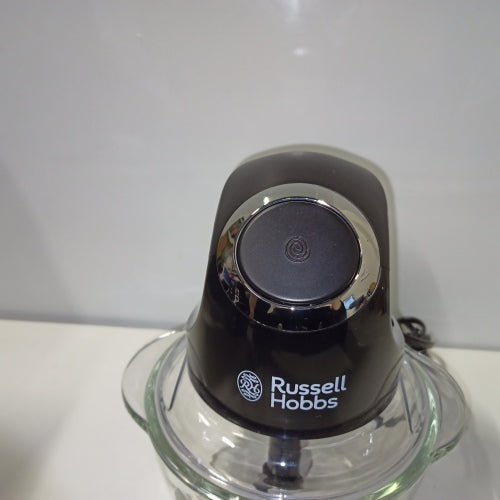Ecost Customer Return Russell Hobbs Mini Electric Chopper [Glass Jar incl. Storage Lid] Matt Blac