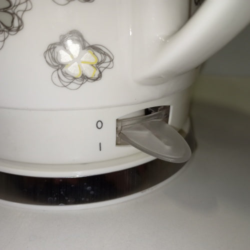 Ecost Customer Return Appliance concept RK0010NE Ceramic kettle, 1 liter, white with prints, orig