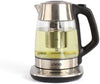 Ecost Customer Return Livoo DOD165 Glass Teapot & Kettle 1.7 Litre Capacity Thermostat from 40 °C