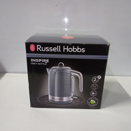 Ecost Customer Return Russell Hobbs Inspire Kettle, Grey, 1.7 litres, 2400 W, Quick Boil Function