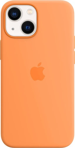 Ecost Customer Return Apple Silicon Case with Magsafe (for iPhone 13 Mini) - yellow orange