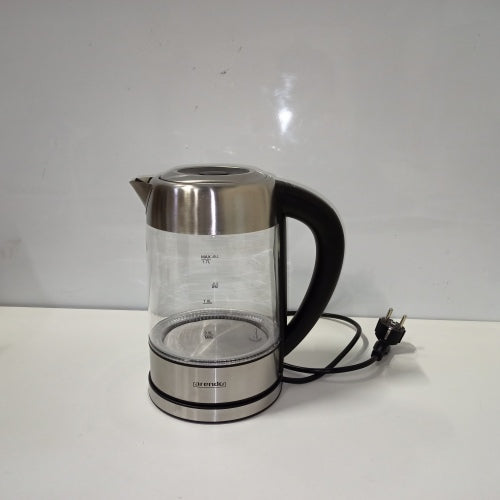 Ecost Customer Return ARENDO - kettle stainless steel glass with temperature setting - 1.7l - adj