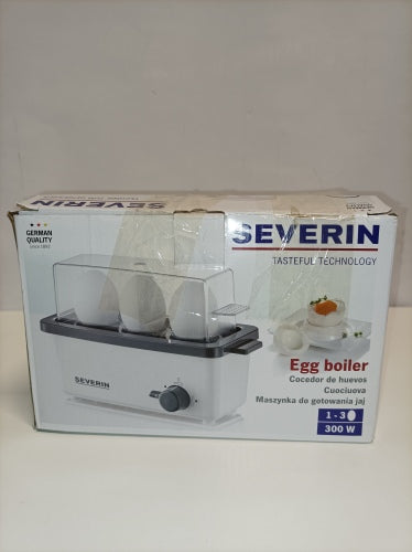 Ecost Customer Return SEVERIN Eierkocher für 3 Eier mit elektronischer Zeiteinstellung, inkl. Mes