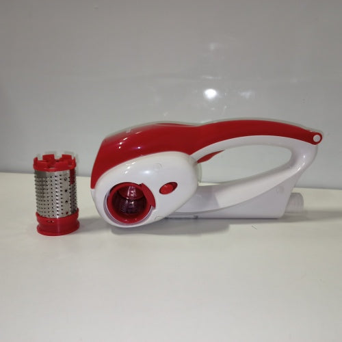 Ecost Customer Return Girmi GT0201 GT02 Grater with Stainless Steel Wheels - White/Red
