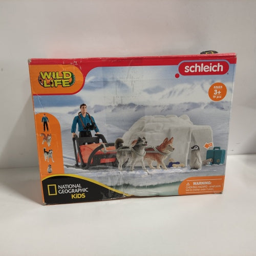 Ecost Customer Return schleich 42624 Antarctic Expedition Nat Geo, for Children from 3+ Years, Wi