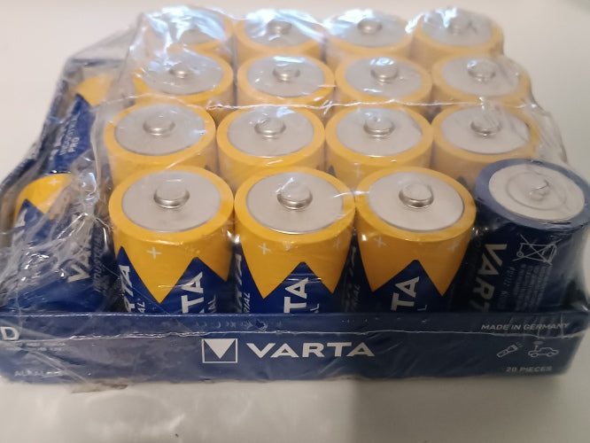 Ecost Customer Return VARTA batteries D Mono, Industrial Pro, alkaline battery, 1.5V, storage pac