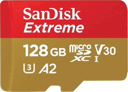 Ecost Customer Return SanDisk Extreme microSDXC UHS-I memory card 128 GB + adapter (for smartphon