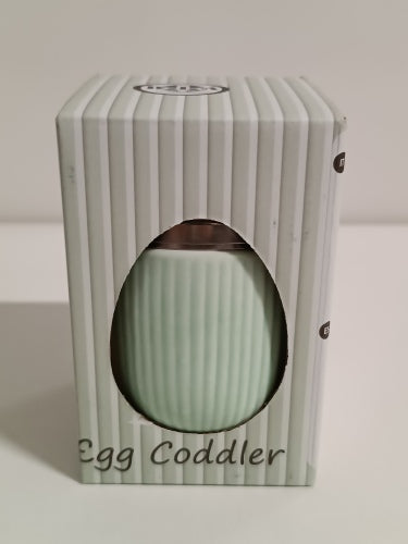 Ecost Customer Return BIA - Porcelain Egg Cooker, Set of 2 Egg Cookers in Celadon Green with Embo
