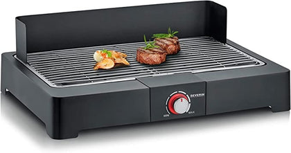 Ecost customer return SEVERIN PG 8565 Table Grill with Stainless Steel Grill for Indoor and Outdoor