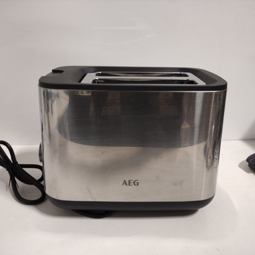 Ecost customer return AEG T313ST Toaster / 7 Browning Levels / Bun Attachment / Stop / Baking / Def