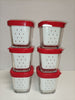 Ecost customer return SEB Set of 6 yoghurt containers, red