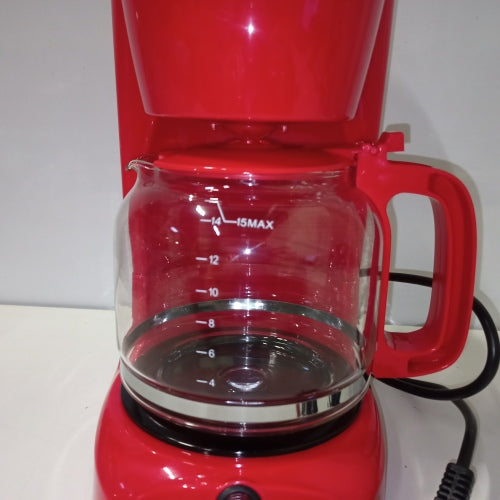 Ecost customer return LIVOO DOD166R Electric Coffee Machine for 15 Cups, Red