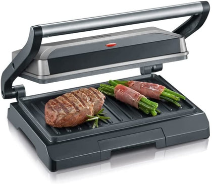Ecost customer return Severin 800W multifunctional compact grill, 0