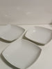 Ecost customer return Saturnia Tokio Set of 6 Porcelain Soup Plates with Frame, White
