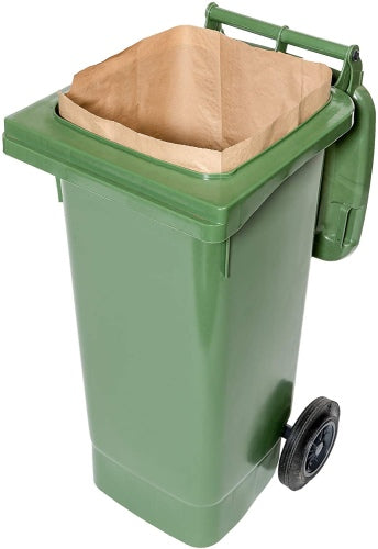 Ecost customer return 120 Litres Compostable Paper Bags for Organic Bins, 1Ply, TearResistant and W
