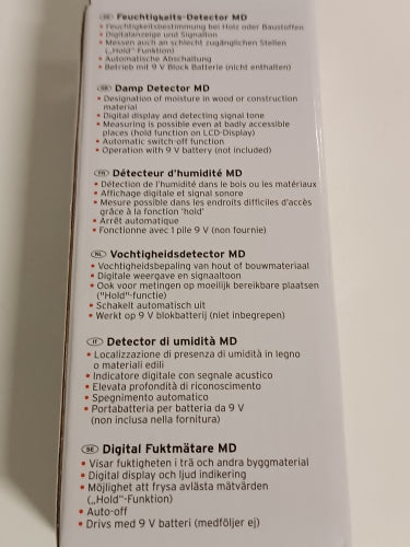 Ecost customer return Brennenstuhl Moisture Detector MD moisture meter