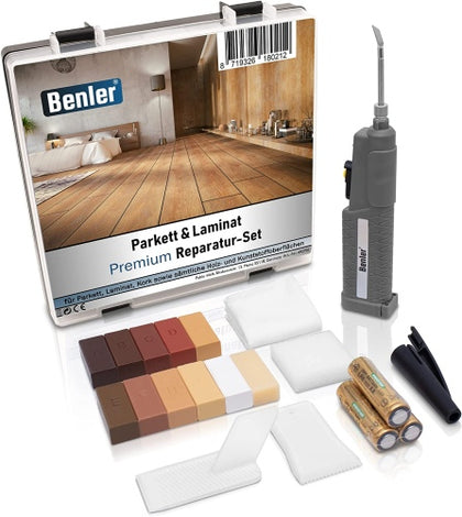 Ecost customer return BENLER Wooden kit with 2in1 Wax Melter for Laminate, parquet and Vinyl kit