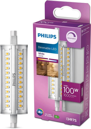 Ecost customer return  Philips LED Classic Dimmable Light Spot [R7S] 14W - 100W Equivalent, White