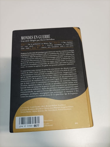 Ecost Customer Return Book Louis Gautier Worlds at War - Volume IV: War Without Borders(French)