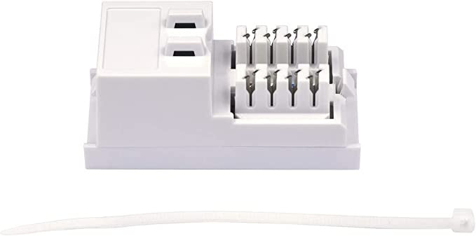 Ecost VCE Network Sockets Cat6 Surface-Mounted Flush-Mounted with LSA Module 2 Sets