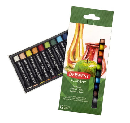 Derwent Academy Oil Pastels 12 colours Set