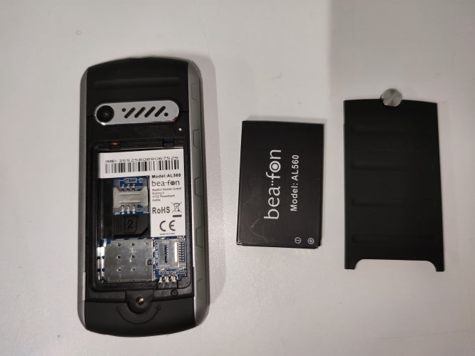 Ecost Customer Return Beafon AL560 Outdoor Mobile Phone Bluetooth Hands-Free Function Black/Silver