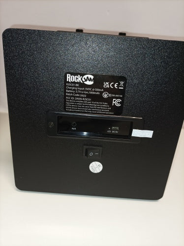Ecost Customer Return RockJam RJSC01-BK Singcube Rechargeable Bluetooth Karaoke Machine with Two Mic
