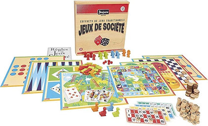 Ecost Customer Return Jeujura 8128 Game Set Party Traditional Wooden