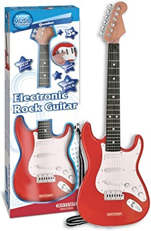 Ecost Customer Return Bontempi Red Electric Guitar, Multicolor, 67 x 22 x 4.5 cm (241300)