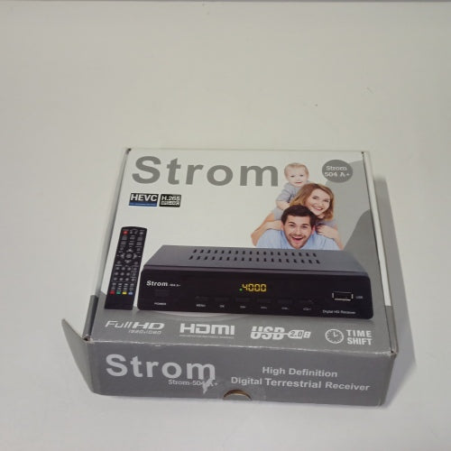 Ecost Customer Return Receiver Strom 504 Decodeur TNT Terrestre - 1080P HD / DVB-T2 / H.264 / MPEG-4