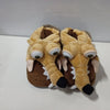 Ecost Customer Return Ice Age 5 Collision Ahead Scrat 3D Slippers Licensed Product, Brown/Beige
