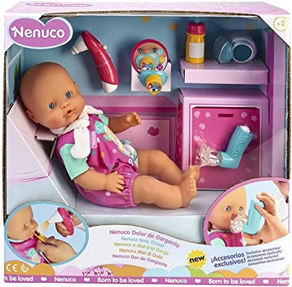 Ecost Customer Return Nenuco Pain Throat - Baby Doll, for Boys and Girls Ages 3 and Up (Famous 70001
