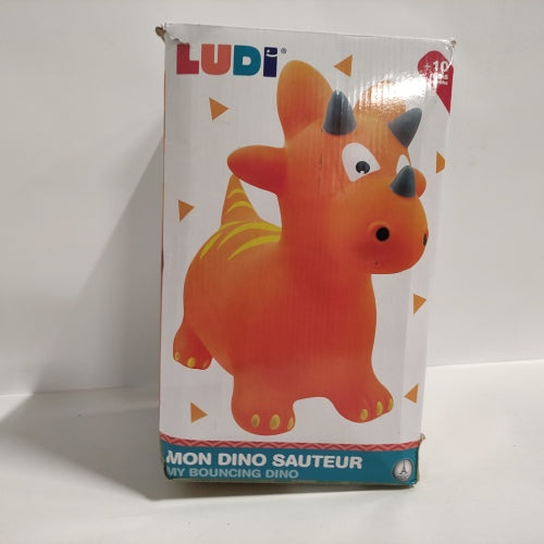Ecost Customer Return LUDI 90023 Dinosaur Springer Bouncy Ball, Orange