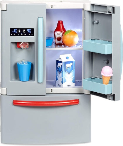 Ecost Customer Return Little Tikes First Fridge Refrigerator with Ice Dispenser Pretend Play Applian