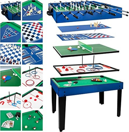Ecost Customer Return COLORBABY Wooden Multi Play Table Convertible Pool Table 12 Games Kids Toys 6