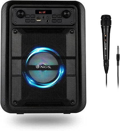Ecost Customer Return NGS Roller Lingo Black Portable 20 W Speaker Bluetooth 5.0 Technology and True