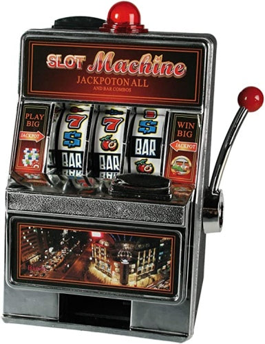Ecost Customer Return Slot Machine Money Box Plastic Slot Machine Design Savings Bank, 14.0 x 10.0 x