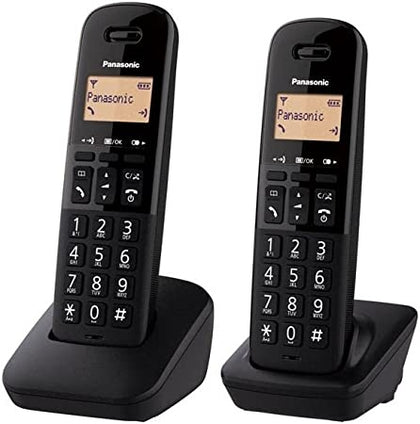 Ecost Customer Return Panasonic (Wireless) KX-TGB612FRB Cordless Phone Duo - Black